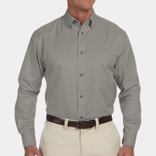 Men's Easy Blend™ Long-Sleeve Twill Shirt with Stain-Release Thumbnail