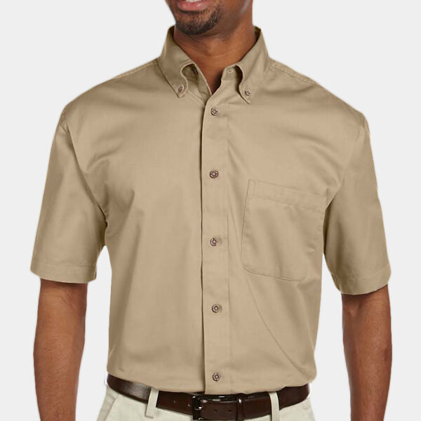 Men's Easy Blend™ Short-Sleeve Twill Shirt with Stain-Release Thumbnail
