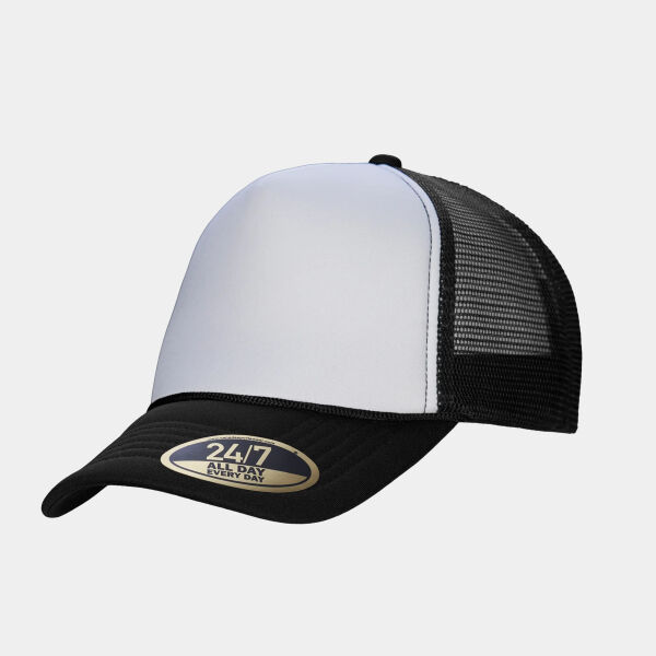 H08210 - Retro - 5-Panel Foam Snap Back Trucker Cap Thumbnail