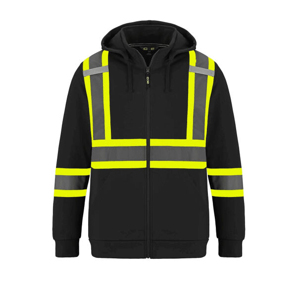 CSW - Infinity - Hi-Vis Full Zip Hooded Sweatshirt w/ Detachable Hood Thumbnail