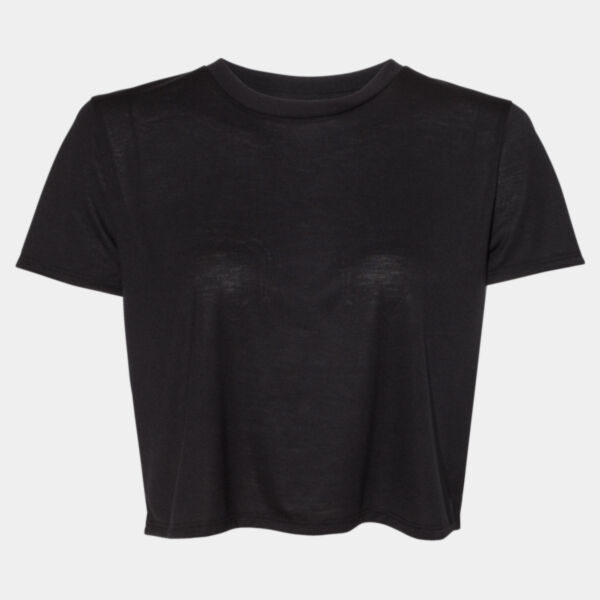 Bella + Canvas Ladies' Flowy Cropped T-Shirt Thumbnail