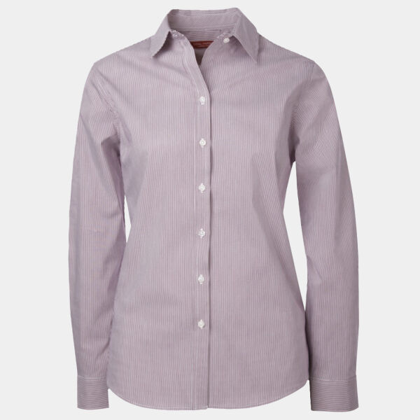 COAL HARBOUR® MINI STRIPE STRETCH WOVEN LADIES' SHIRT Thumbnail